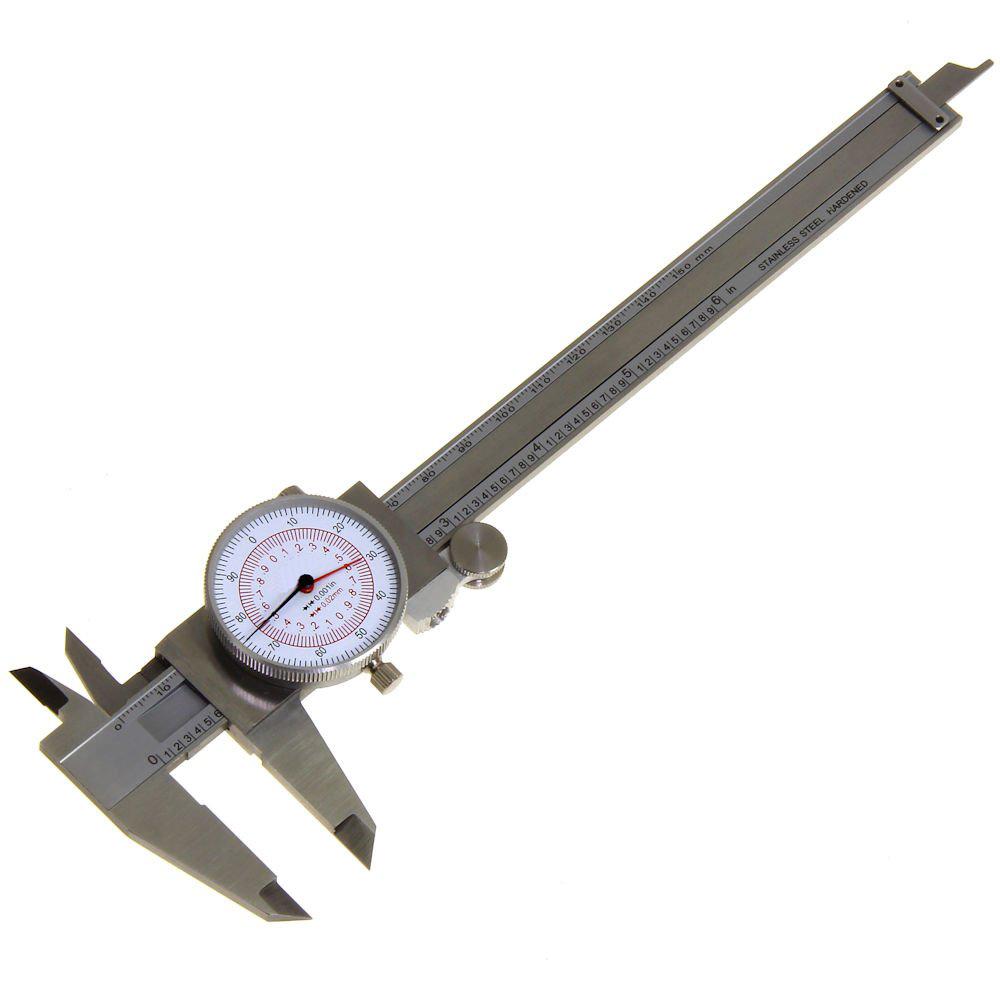 Dial Caliper 6" / 150mm DUAL Reading Scale METRIC SAE Standard INCH MM