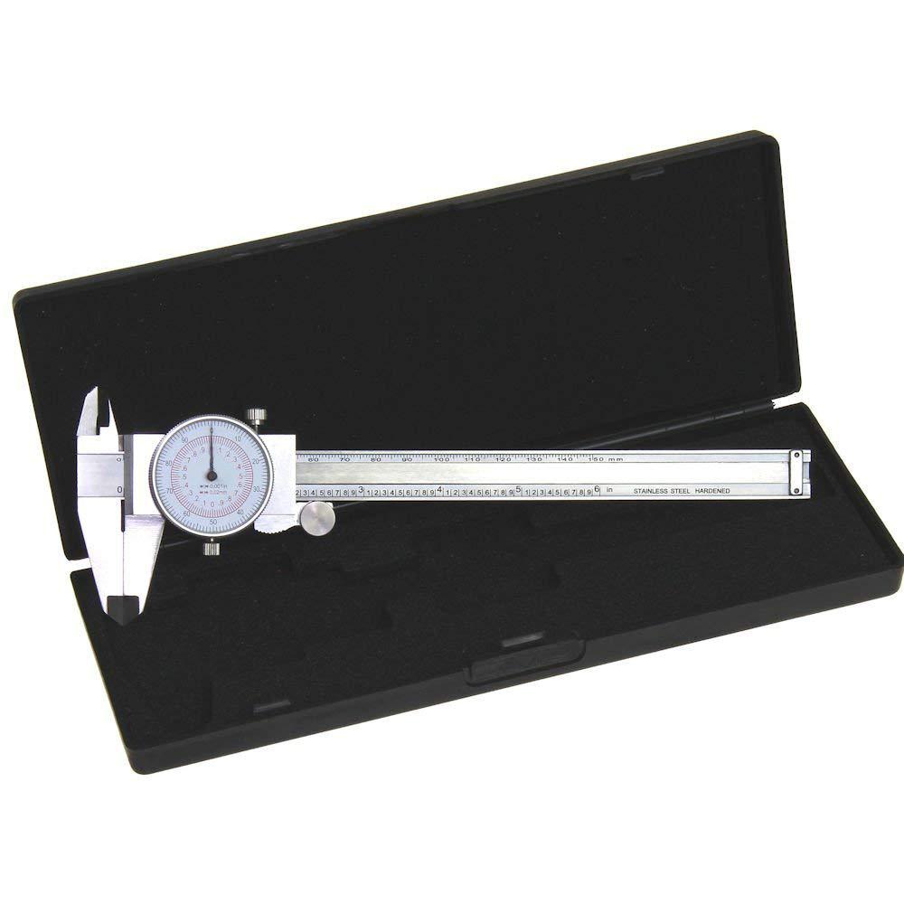 Dial Caliper 6" / 150mm DUAL Reading Scale METRIC SAE Standard INCH MM