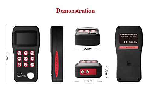 Digital Ultrasonic Thickness Gauge Meter 0.75-300mm (Depends on Probes)