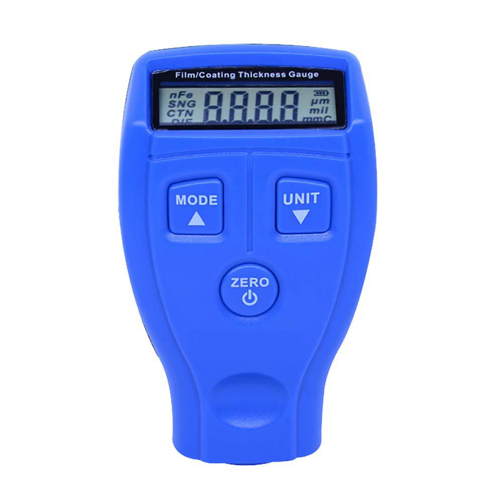 Coating Thickness Tester, Portable Mini Iron Aluminum Base Metal Car Automotive Paint Coating Thickness Tester Digital Gauge Meter Instrument (61.98mm30.57mm104.99mm,Blue)