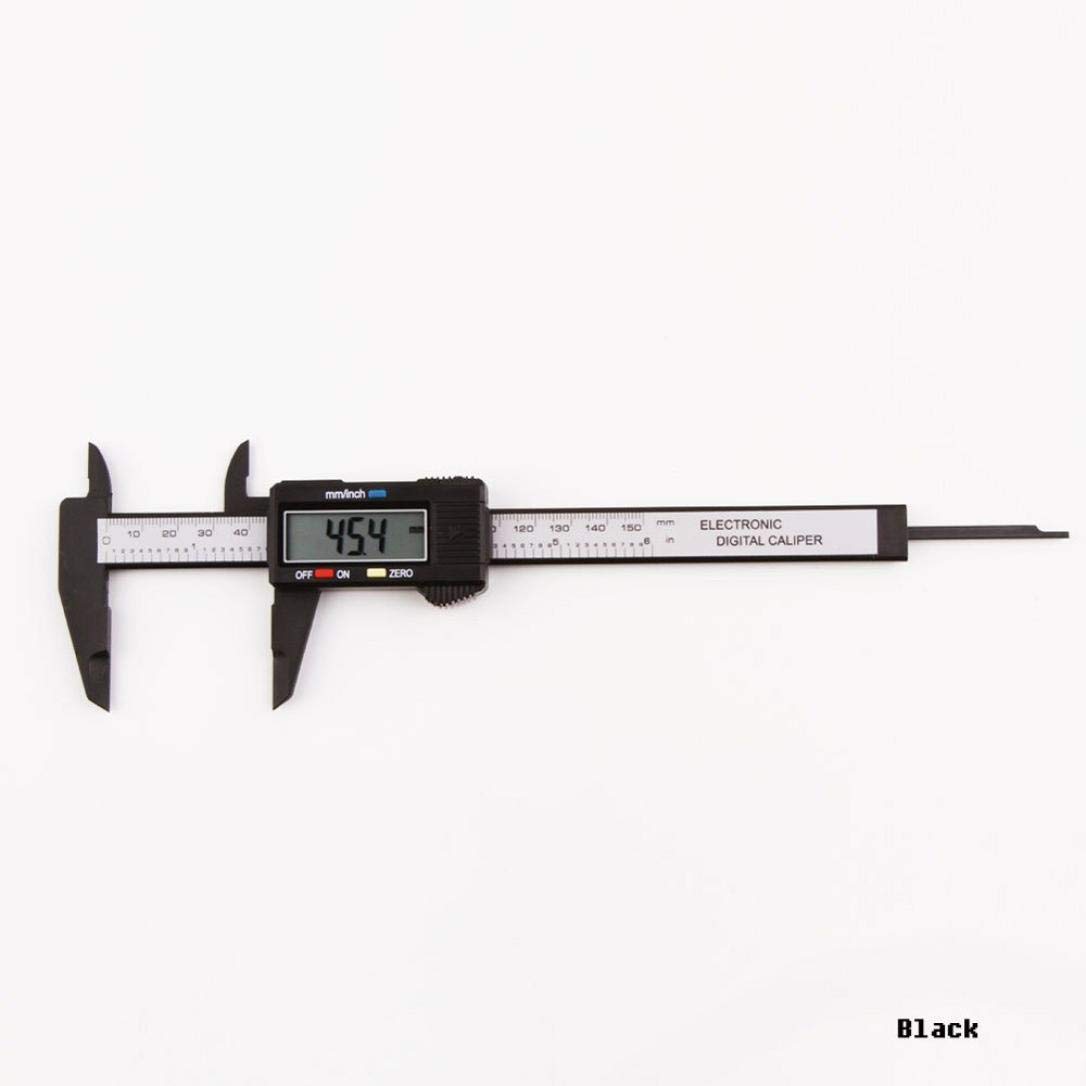 150mm/6inch LCD Digital Electronic Carbon Fiber Vernier Caliper Gauge Micrometer