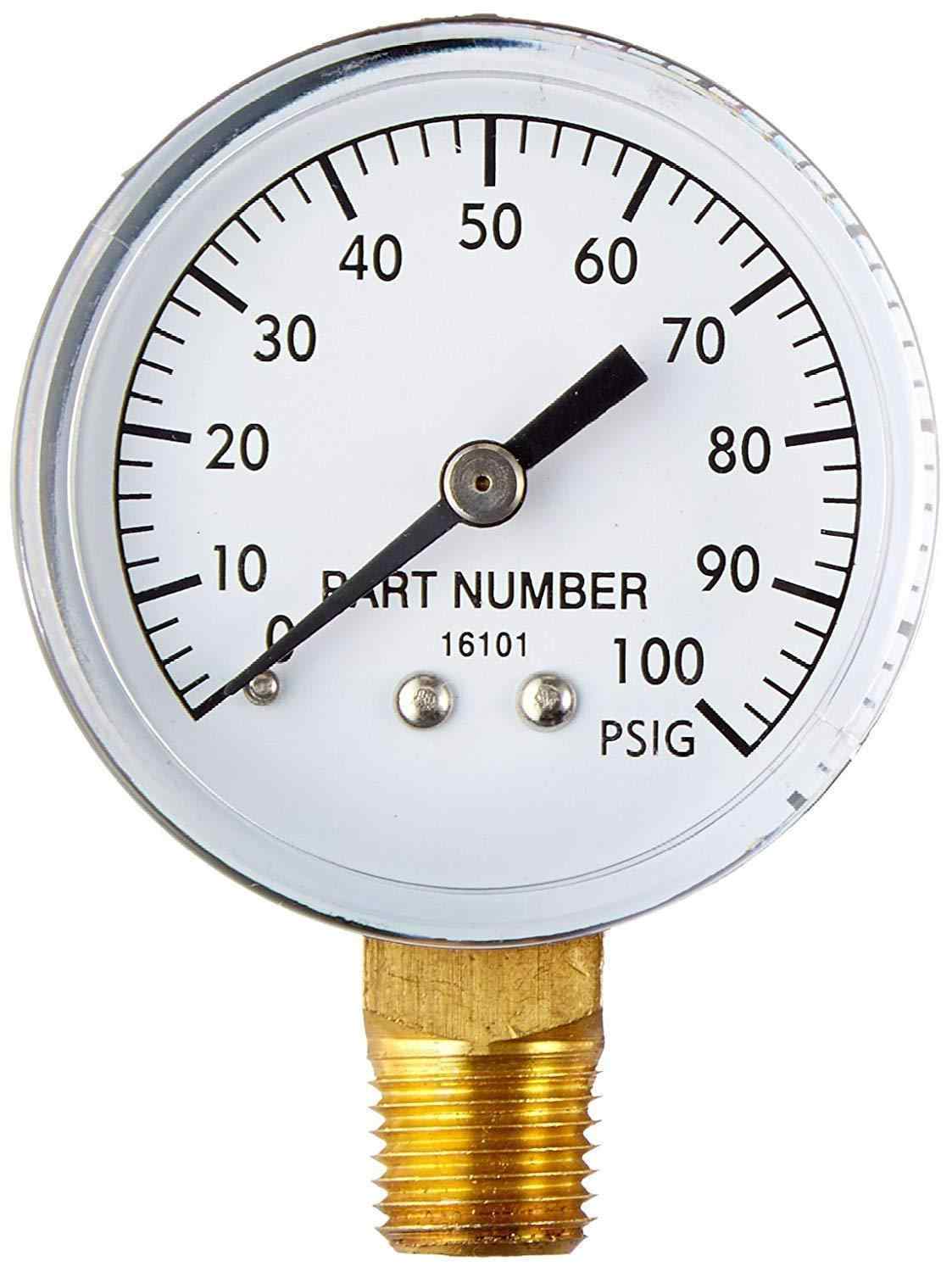 Bottom Connection Pressure Gauges, 2", 1/4"