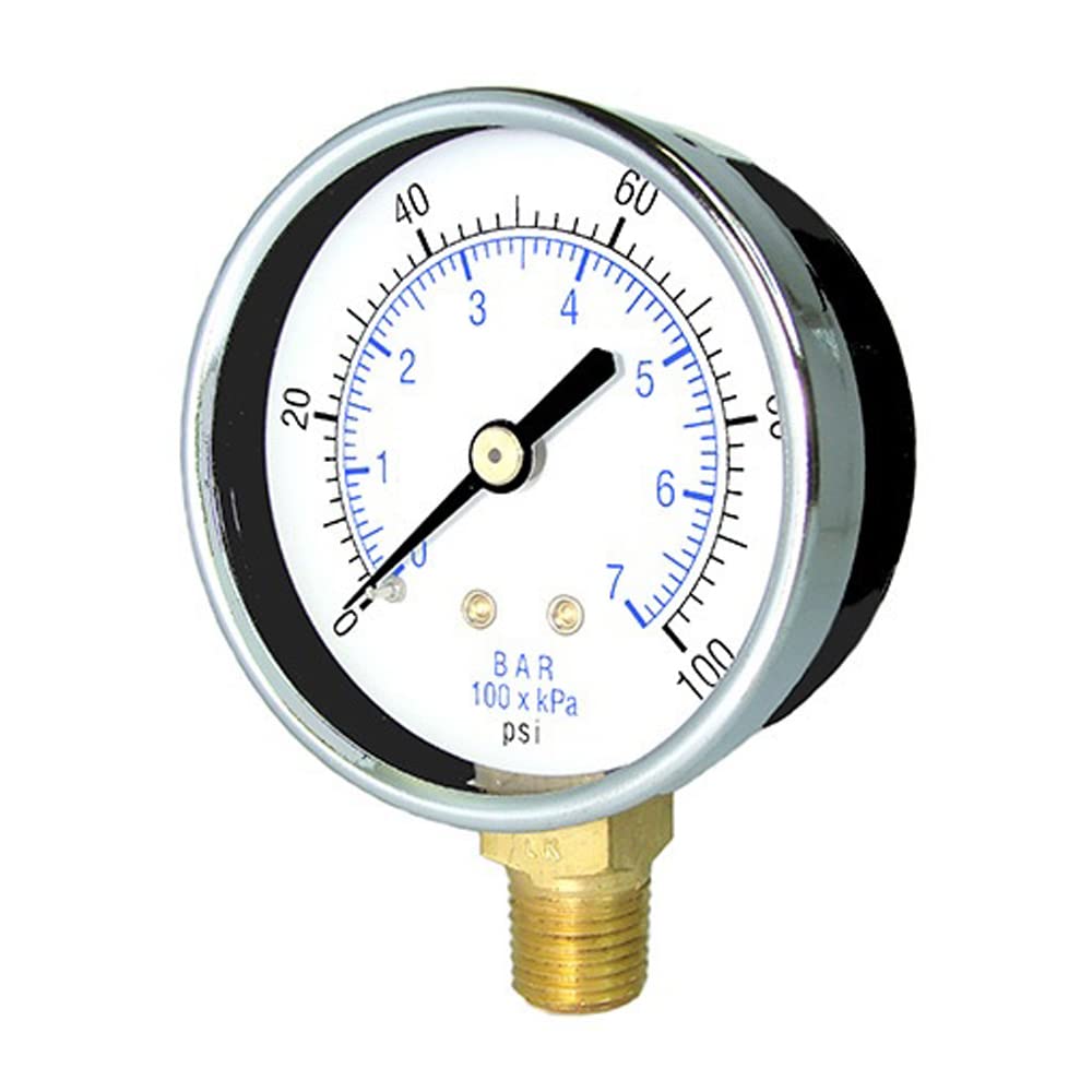 PIC Gauges 101D-208I Bottom Mount Dry Pressure Gauge