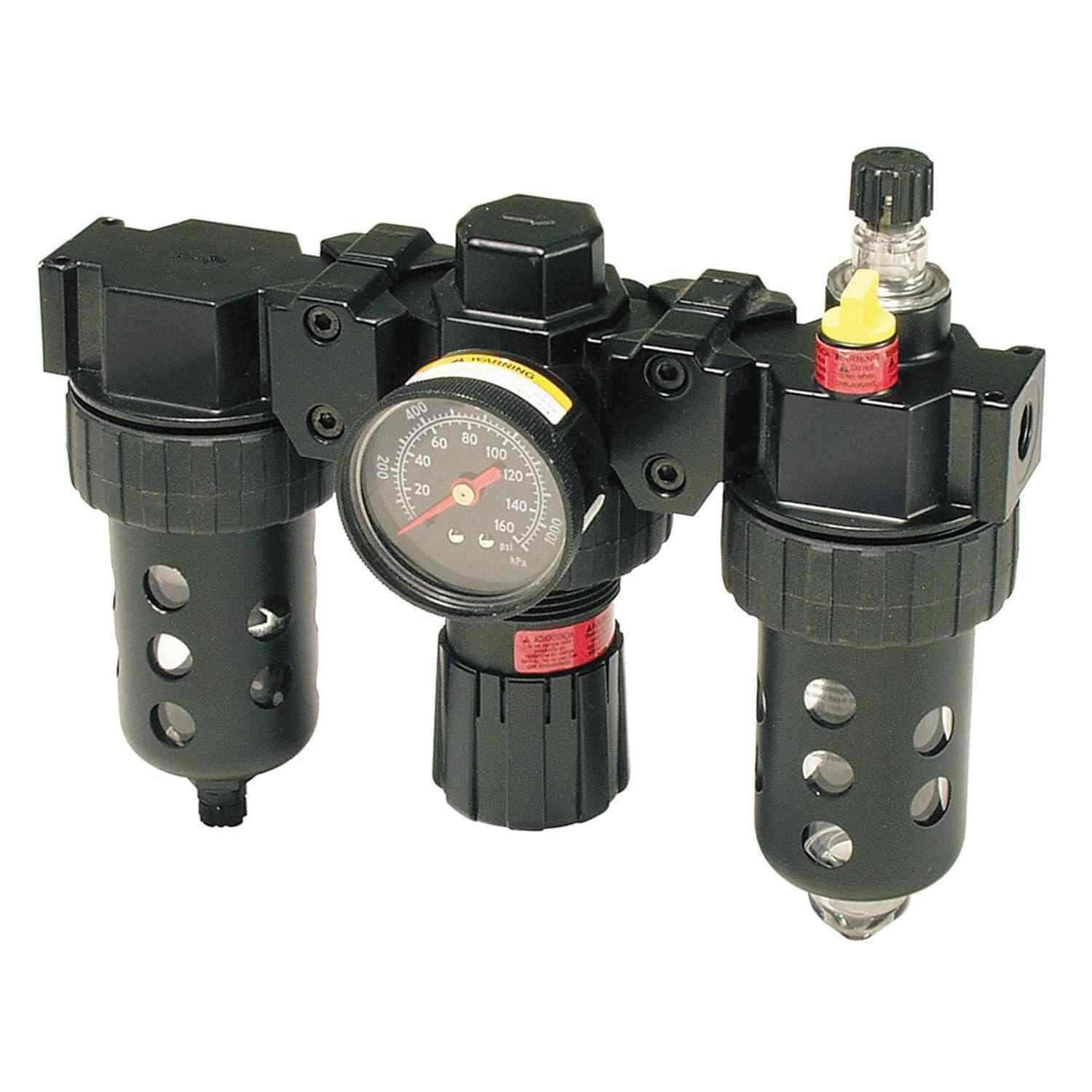 Modular Three Piece Filter/Regulator/Lubricator