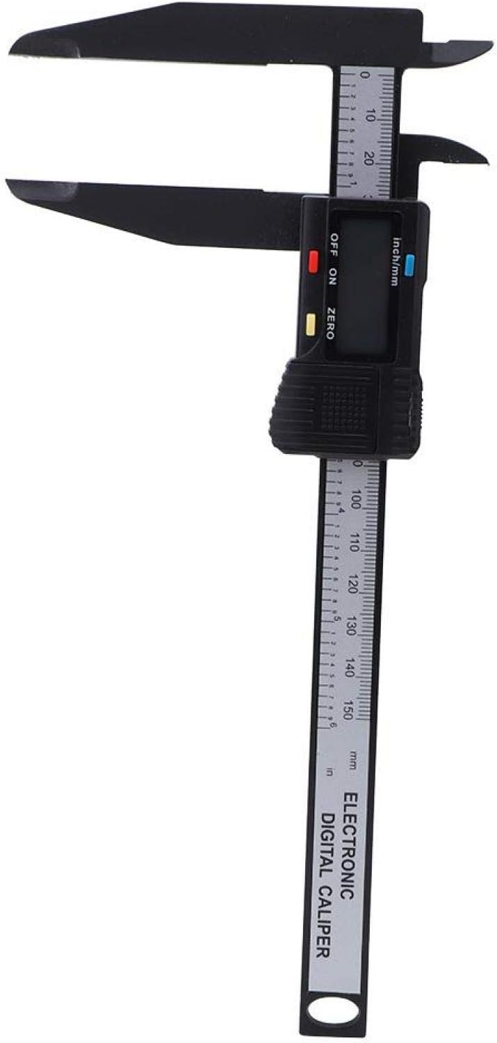 Electronic Measuring Tool, Vernier Caliper, Electronic Digital Caliper 150Mm/300Mm Digital Ruler Caliper Portable Farm Home for(150MM long-jaw carbon caliper)