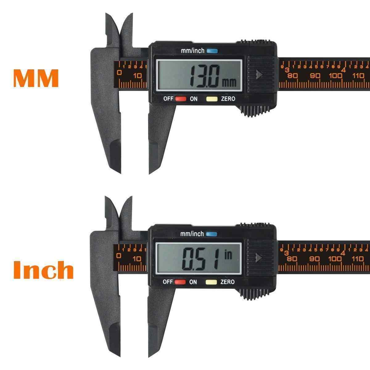 Electronic Digital Caliper Inch/Metric Conversion 0-6 Inch/150 mm Carbon Fiber Gauge Micrometer