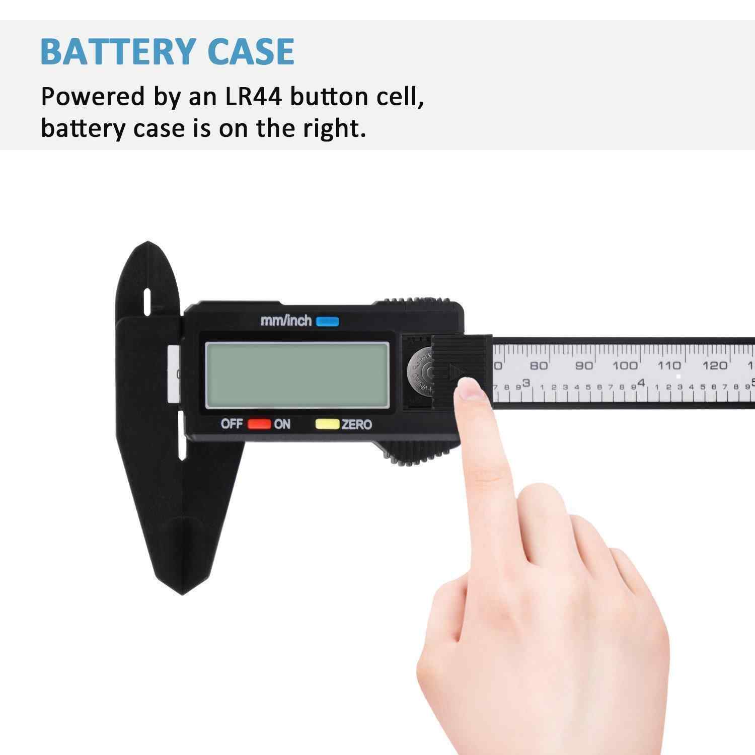 Digital Caliper, 0-6" Calipers Measuring Tool - Electronic Micrometer Caliper with Large LCD Screen