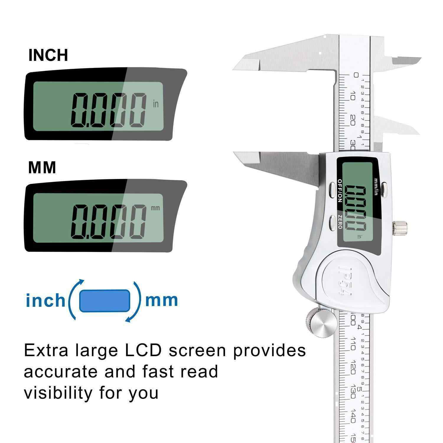 Digital Caliper 6 inch/150 mm Electronic Vernier Calipers